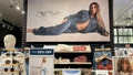 Sydney Sweeney appears in a "good jeans" campaign poster at retailer American Eagle's store in Times Square in New York City, on Aug. 18, 2025. - Fox News