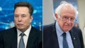 Left: Elon Musk, chief executive officer of Tesla Inc., during the US-Saudi Investment Forum at the Kennedy Center in Washington, DC, US, on Wednesday, Nov. 19, 2025; Right: Sen. Bernie Sanders (I-VT) walks toward the Senate Chamber on December 11, 2025 in Washington, DC. - Fox News