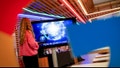 A Google employee shows the presentation of the search trends of the year 2025 on a monitor in the future workshop at Google&apos;s German headquarters. - Fox News