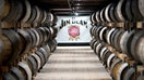 Barrels of bourbon are stacked in a barrel house at the Jim Beam Distillery on February 17, 2020 in Clermont, Kentucky. U.S. whiskey exports have fallen by 27 percent to the European Union, the product's largest export market, caused by retaliatory tariffs imposed by the 27-nation alliance, a trade group said last week.  - Fox Business News
