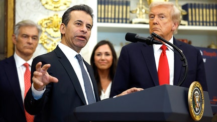 Commissioner of Food and Drug Administration Marty Makary delivers remarks alongside U.S. President Donald Trump on Oct. 16, 2025, in Washington D.C. - Fox Business News