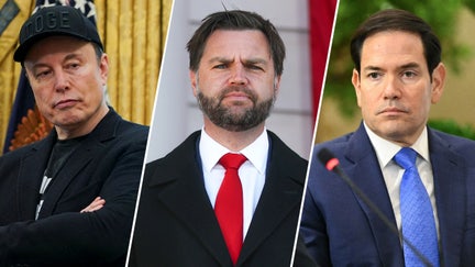 Elon Musk, Vice President JD Vance, center, and Secretary of State Marco Rubio, right, have slammed the EU's $140 million fine against X. - Fox Business News