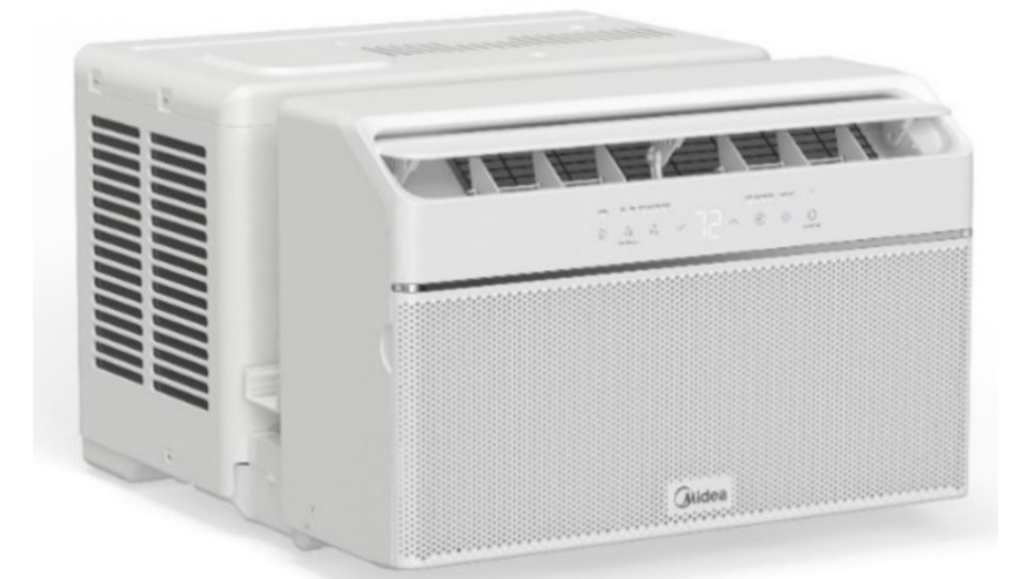 A photo of a recalled air conditioner due to mold concerns.