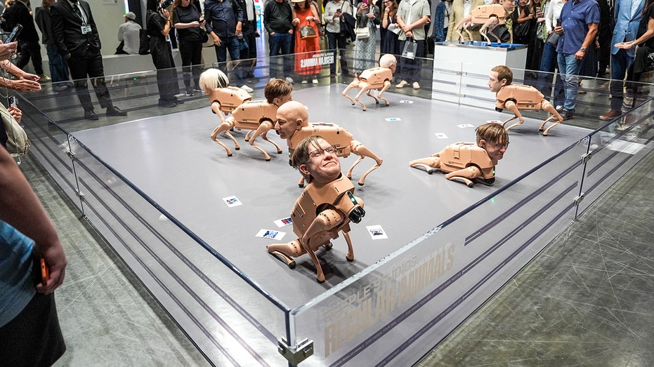 Art Basel robot dog installation