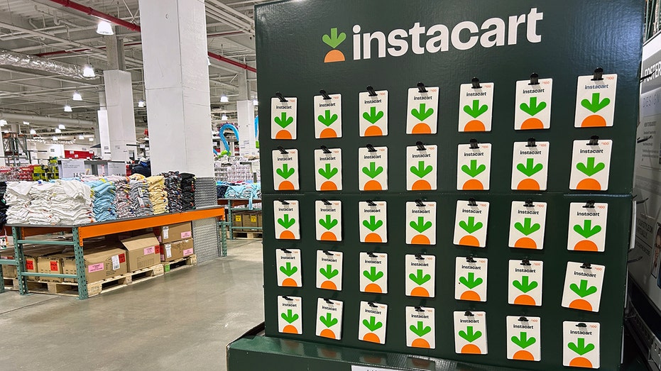 Instacart 100 dollar gift cards on sale for 79.99 dollars at Costco megastore, Queens, New York