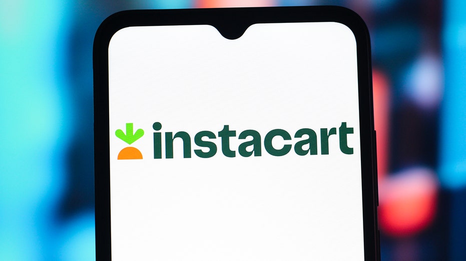In this photo illustration, the Instacart (Maplebear)