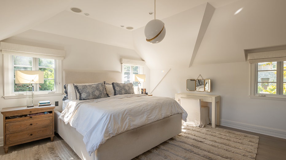 The home boasts four bedrooms and four-and-a-half-bathrooms.