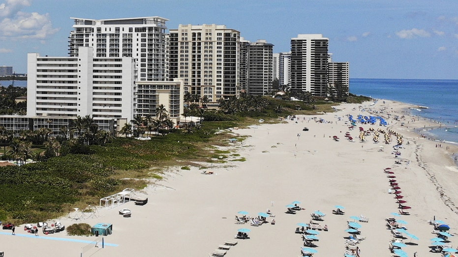 high rise condos on beach strip
