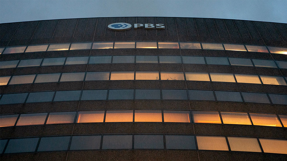 A sign for the Public Broadcasting Service