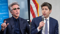 Side my side photo of ServiceNow Bill McDermott and OpenAI Sam Altman speaking at different events. - Fox News