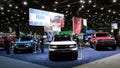 Ford Motor Bronco SUVs are displayed during media day of the Detroit Auto Show in Detroit, Michigan, U.S., January 14, 2026.  REUTERS/Rebecca Cook - Fox News