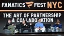 (L-R) Fanatic CEO Michael Rubin, Tom Brady, and Travis Scott onstage at Fanatics Fest NYC 2025 at Javits Center on June 20, 2025 in New York City. - Fox Business News