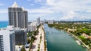 A south-facing aerial view of Miami Beach shows Indian Creek island and Collins Avenue. - Fox Business News