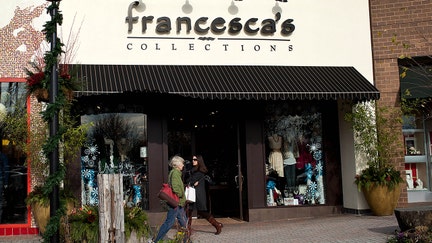 Shoppers pass in front of a Francesca's Collections store, a subsidiary of Francesca's Holdings Corp., in Shrewsbury, New Jersey, on Friday, Dec. 2, 2011. - Fox Business News