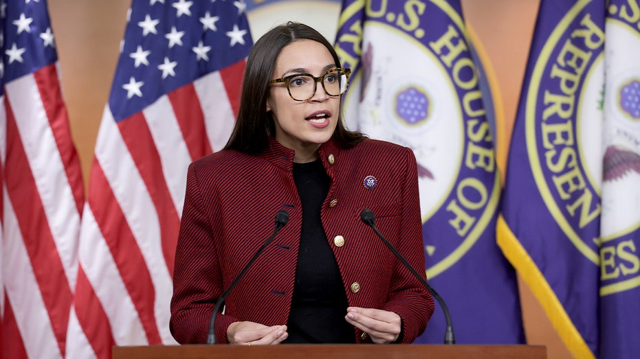 A congresswoman speaks at a podium while addressing reporters about ethics reforms on Capitol Hill.