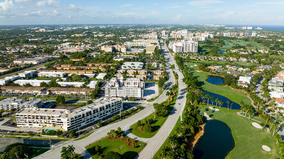 Aerial view of downtown Boca Raton, Florida