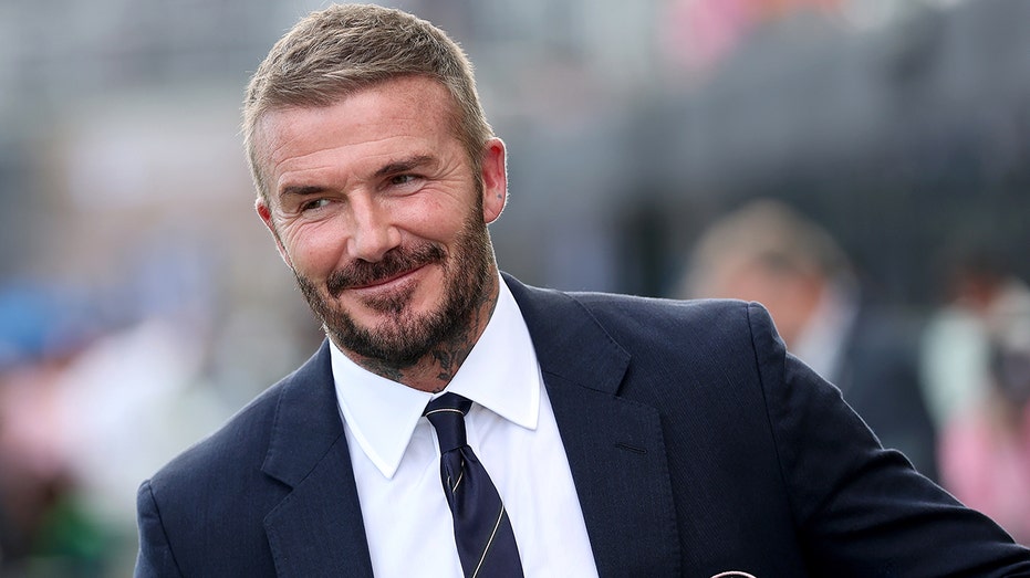 David Beckham smiles at Inter Miami championship