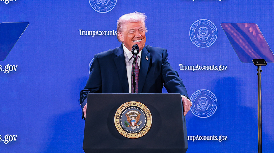 US President Donald Trump speaks during the Trump Accounts Launch Summit in Washington, DC, US, on Wednesday, Jan. 28, 2026.