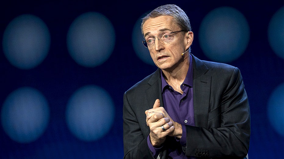 Intel CEO Patrick Gelsinger speaks onstage during a technology presentation at CES.