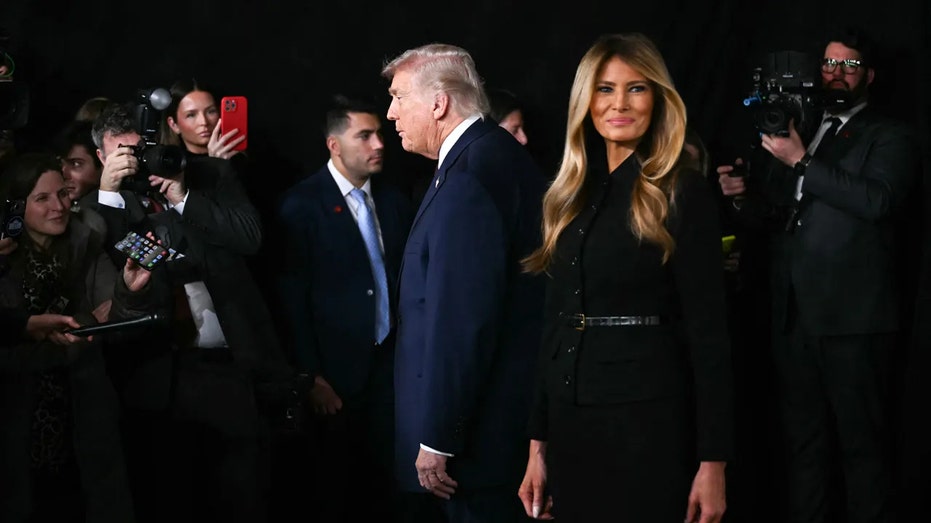 Trump and Melania at screening