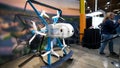 Amazon's new MK30 Prime Air drone is displayed during Amazon's "Delivering the Future" event at the company's BFI1 Fulfillment Center, Robotics Research and Development Hub in Sumner, Washington on October 18, 2023. - Fox News
