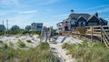 The sun shines on two beachfront homes located in the Hamptons, New York. - Fox News