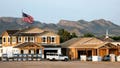 An American flag flies near new home construction at a housing development in the Phoenix suburbs on June 9, 2023, in Queen Creek, Arizona. - Fox News