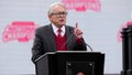 COLUMBUS, OHIO - JANUARY 26: Ohio Governor Mike DeWine delivers remarks during the NCAA Football Championship celebration at Ohio Stadium on January 26, 2025 in Columbus, Ohio. - Fox News