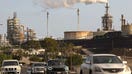 Vehicles pass the Phillips 66 Los Angeles Refinery Wilmington Plant on Nov. 28, 2022, in Wilmington, California. - Fox Business News