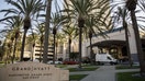 Signage is displayed outside the Manchester Grand Hyatt Hotel in San Diego, California, U.S., on Sunday, Feb. 11, 2018.  - Fox Business News