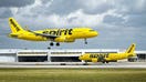 Spirit Airlines airplanes at Fort Lauderdale-Hollywood International Airport in Fort Lauderdale, Florida, on Oct. 24, 2023. - Fox Business News