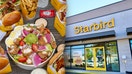 A split of Starbird chicken products and the exterior of a store. - Fox Business News