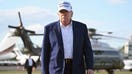 US President Donald Trump walks to speak to journalists before boarding Air Force One from Morristown Municipal Airport in Morristown, New Jersey, May 25, 2025, after spending the weekend in New Jersey. - Fox Business News