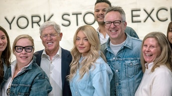 Sydney Sweeney rings stock exchange opening bell alongside American Eagle CEO - Fox News