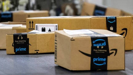Boxes lie on a conveyor belt during Cyber Monday at Amazon's fulfillment center in Robbinsville, New Jersey, U.S., December 2, 2024.  - Fox Business News