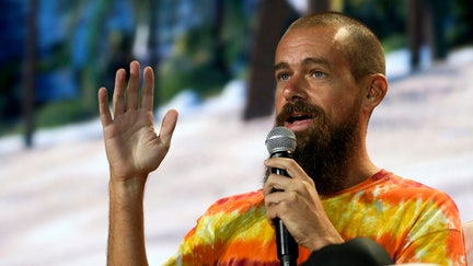 Jack Dorsey, CEO of Twitter and co-founder &amp; CEO of Square, speaks during the crypto-currency conference Bitcoin 2021 Convention at the Mana Convention Center in Miami, Florida, on June 4, 2021.  - Fox Business News