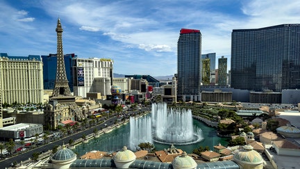 The Bellagio Water Fountain Show is viewed from Caesars Palace Hotel & Casino on May 29, 2025 in Las Vegas, Nevada.  - Fox Business News