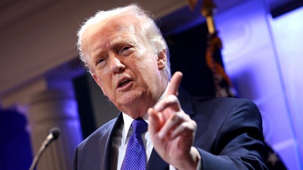 President Donald Trump answers questions during a press briefing at the White House in Washington, D.C., on Feb. 20. The Supreme Court ruled the same day against his use of emergency powers to implement certain international trade tariffs. - Fox Business News