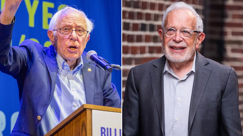 Split image of Bernie Sanders and Robert Reich