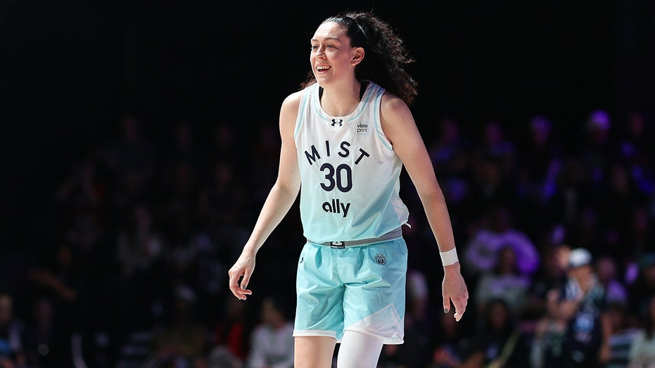 Breanna Stewart looks on court
