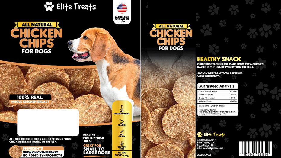 Elite Treats Chicken Chips for Dogs