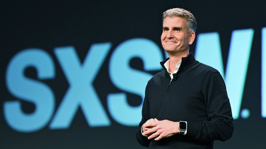 Josh D'Amaro speaks on stage during South by Southwest.