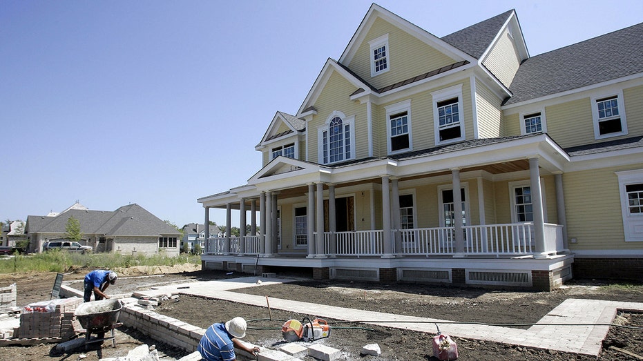 A large home under construction