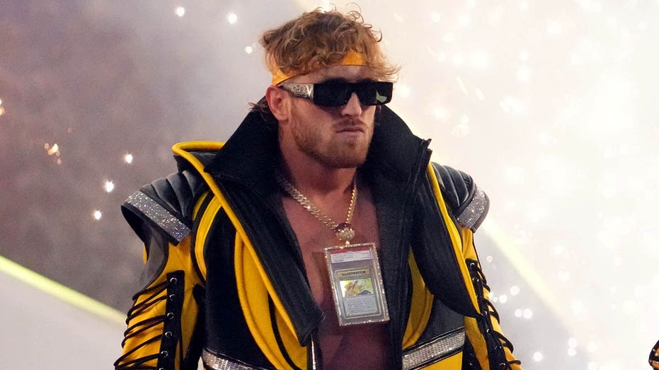 Logan Paul enters the arena