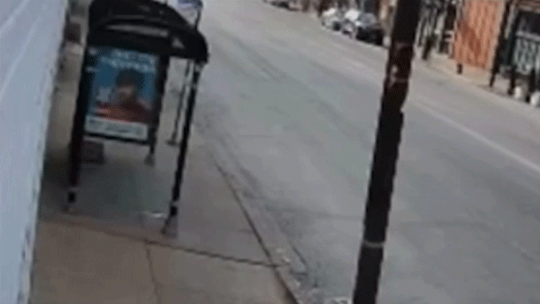 Delivery robots shatter Chicago bus shelter glass in separate incidents, including one caught on camera