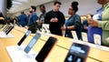 Apple employees help customers at the Fifth Avenue Apple Store on new product launch day on Sept. 19, 2025 in New York City. - Fox News