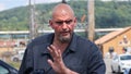Sen. John Fetterman, D-Pa, speaks to reporters outside US Steel's Clairton Coke Works following an explosion at the plant in Clairton, Pa., on Aug. 11, 2025. - Fox News