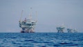 Oil platforms stand off the coast of Santa Barbara, California, on Jan. 15, 2024. - Fox News