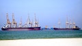 Tankers are seen at the Khor Fakkan Container Terminal, the only natural deep-sea port in the region and one of the major container ports in the Sharjah Emirate, along the Strait of Hormuz, a waterway through which one-fifth of global oil output passes on June 23, 2025. - Fox News