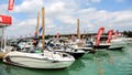 A general view of Yamaha boats at the marina at the Miami International Boat Show on Feb. 16, 2017 in Miami, Florida. - Fox News